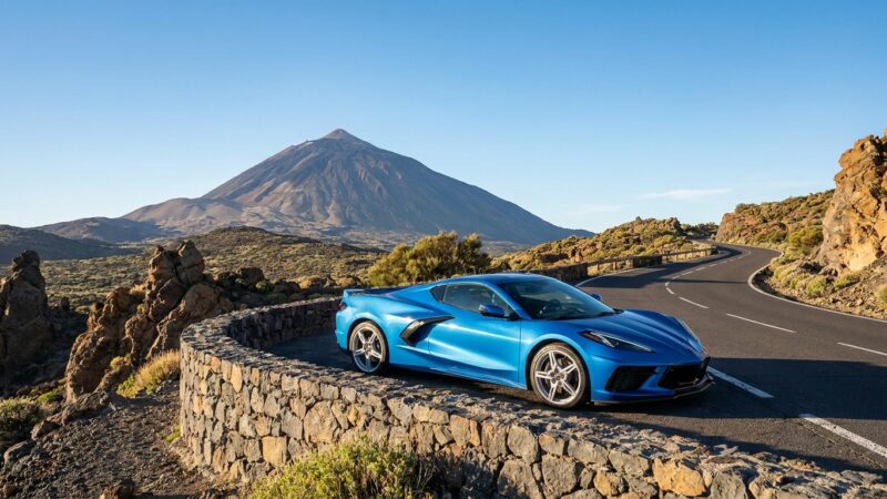 Chevrolet Corvette C8 em Tenerife: teste de condução