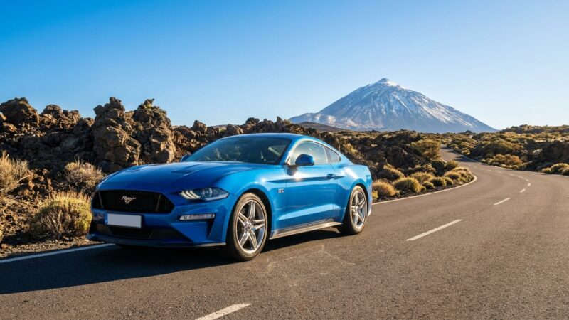 Ford Mustang em Tenerife: teste na estrada